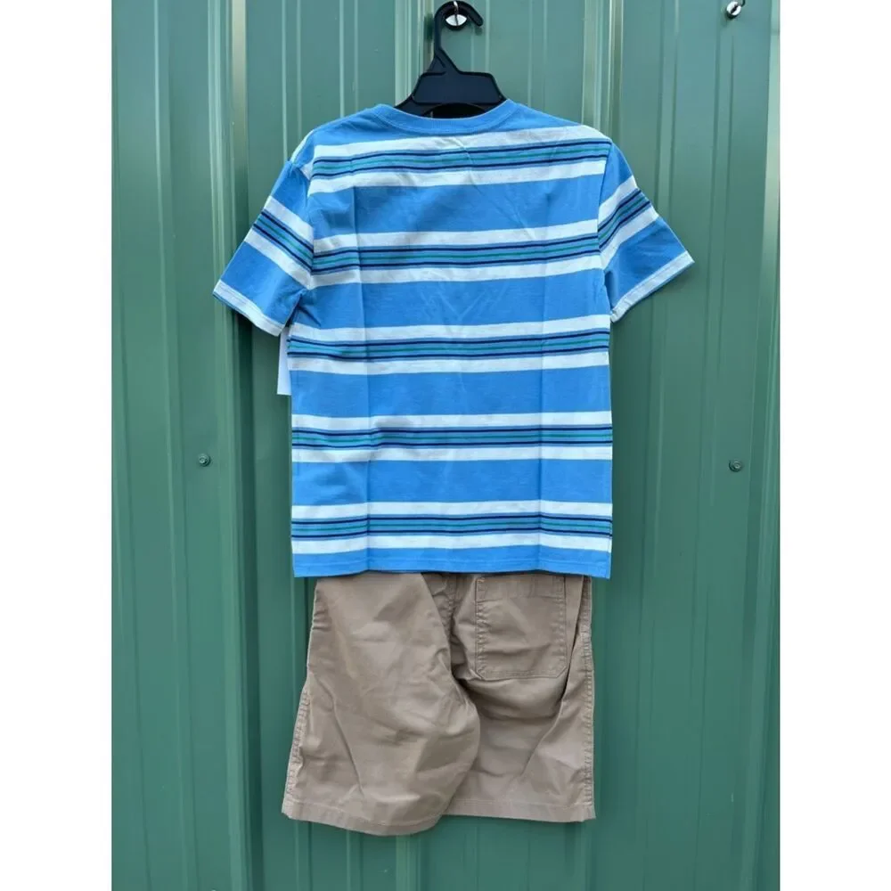Boys T-Shirts Shorts Pants & Sideman Zip Hoodie 6-Piece Set Size L